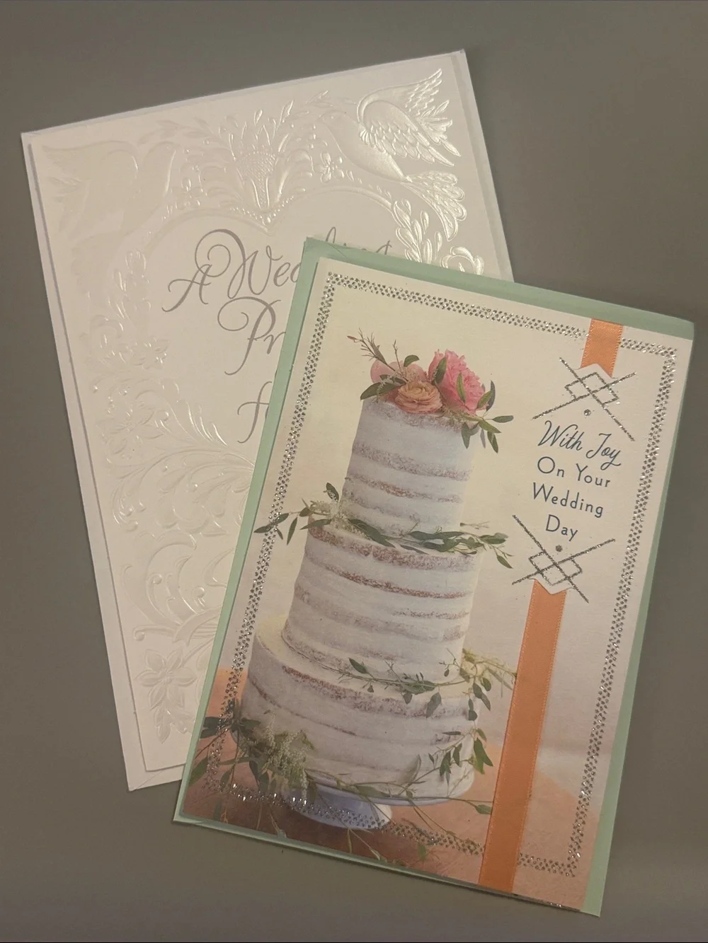 🌻 Bundle of 2 DaySpring Religious Wedding Cards